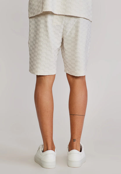Conjunto Branco Camisa e Calção Towelling SikSilk