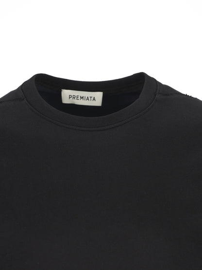Camisola Preta com Detalhe Lateral Premiata