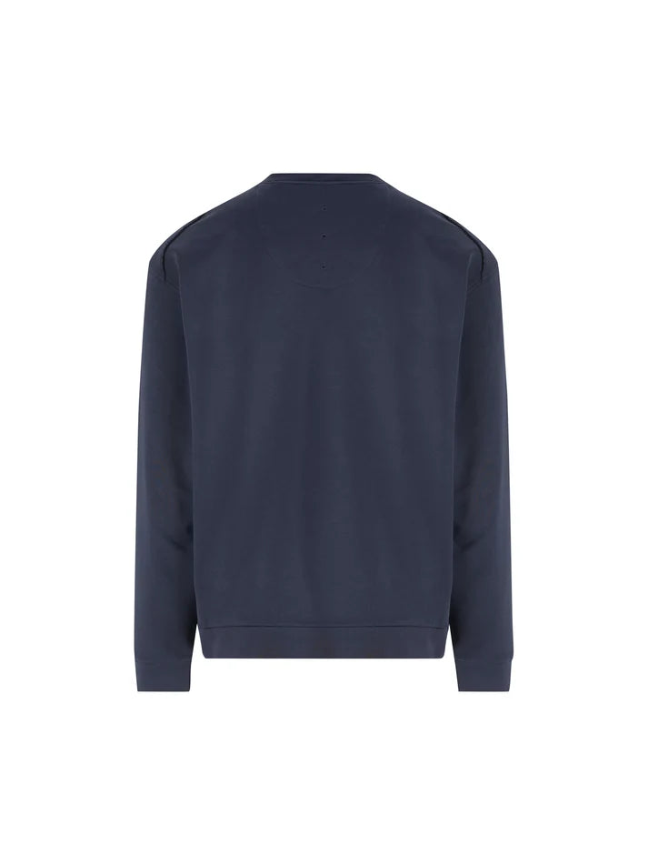 Sweatshirt Azul com Detalhe Lateral