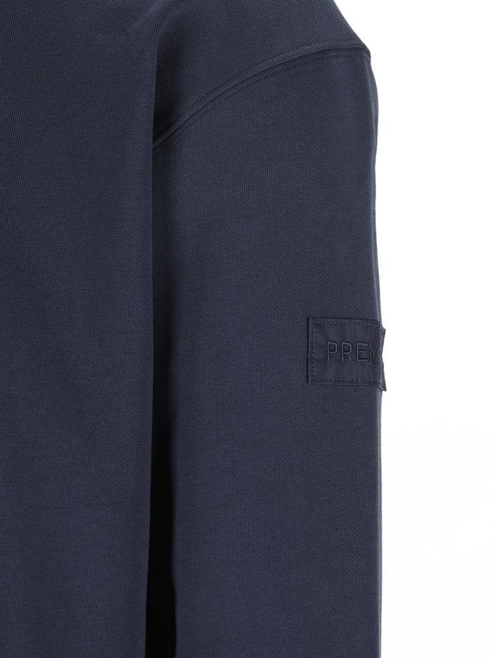 Sweatshirt Azul com Detalhe Lateral