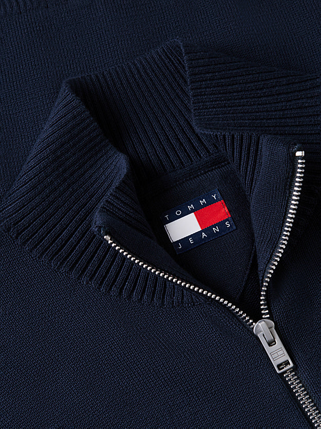Camisola de Meio-Fecho Tommy Hilfiger Azul Tommy Hilfiger