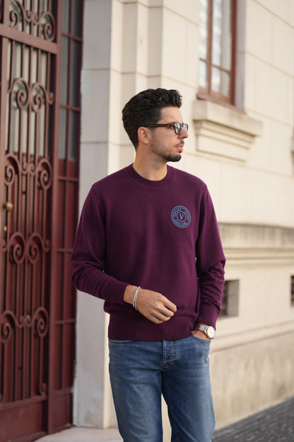 Camisola de Malha Bordeaux Versace Jeans Couture Versace Jeans Couture