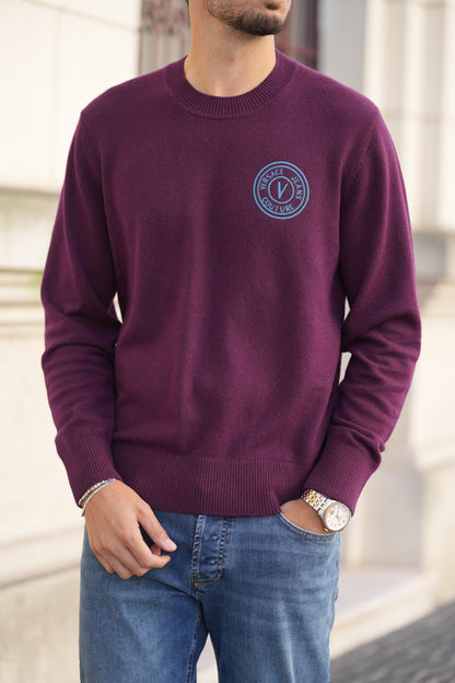 Camisola de Malha Bordeaux Versace Jeans Couture Versace Jeans Couture