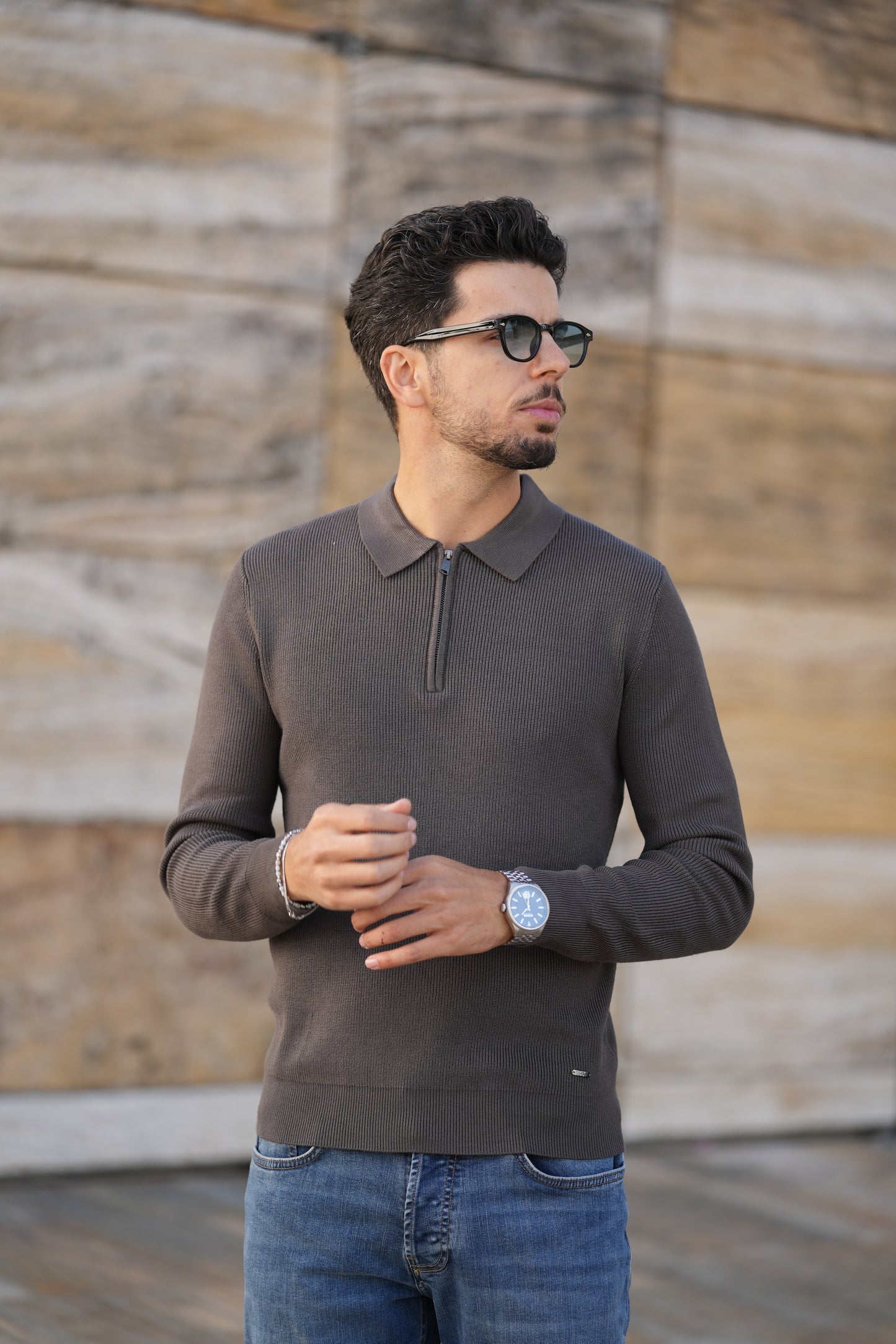 Polo de Manga Comprida Verde Gianni Lupo FW-25