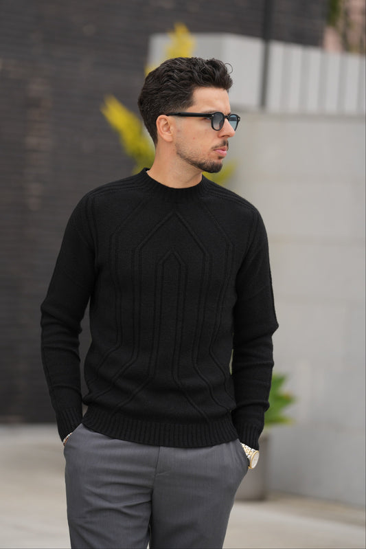 Camisola de Malha Preta Imperial FW25