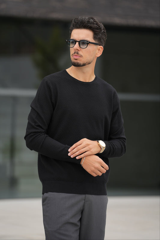 Camisola de Malha Preta Imperial FW25