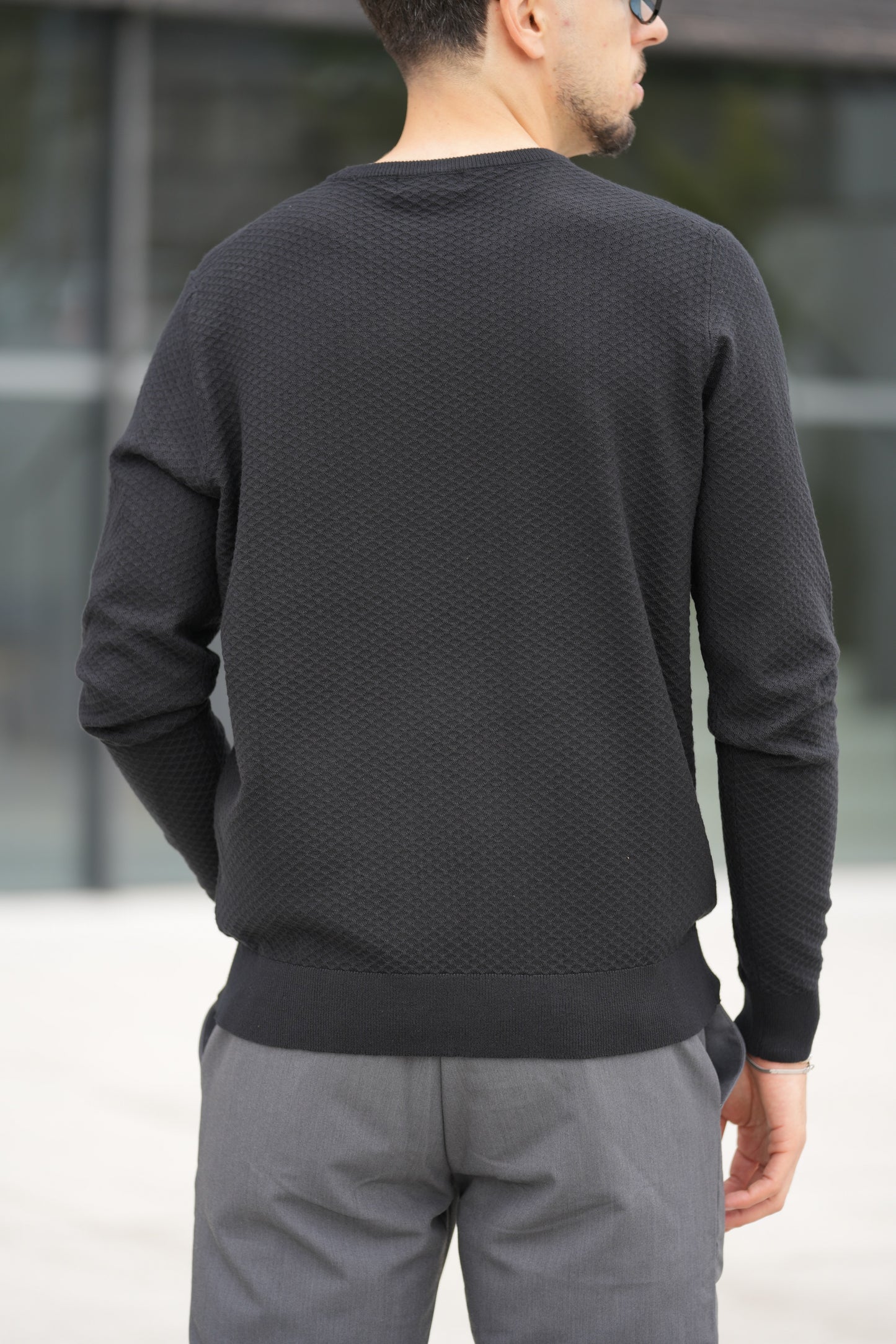 Camisola de Malha Preta Imperial FW25