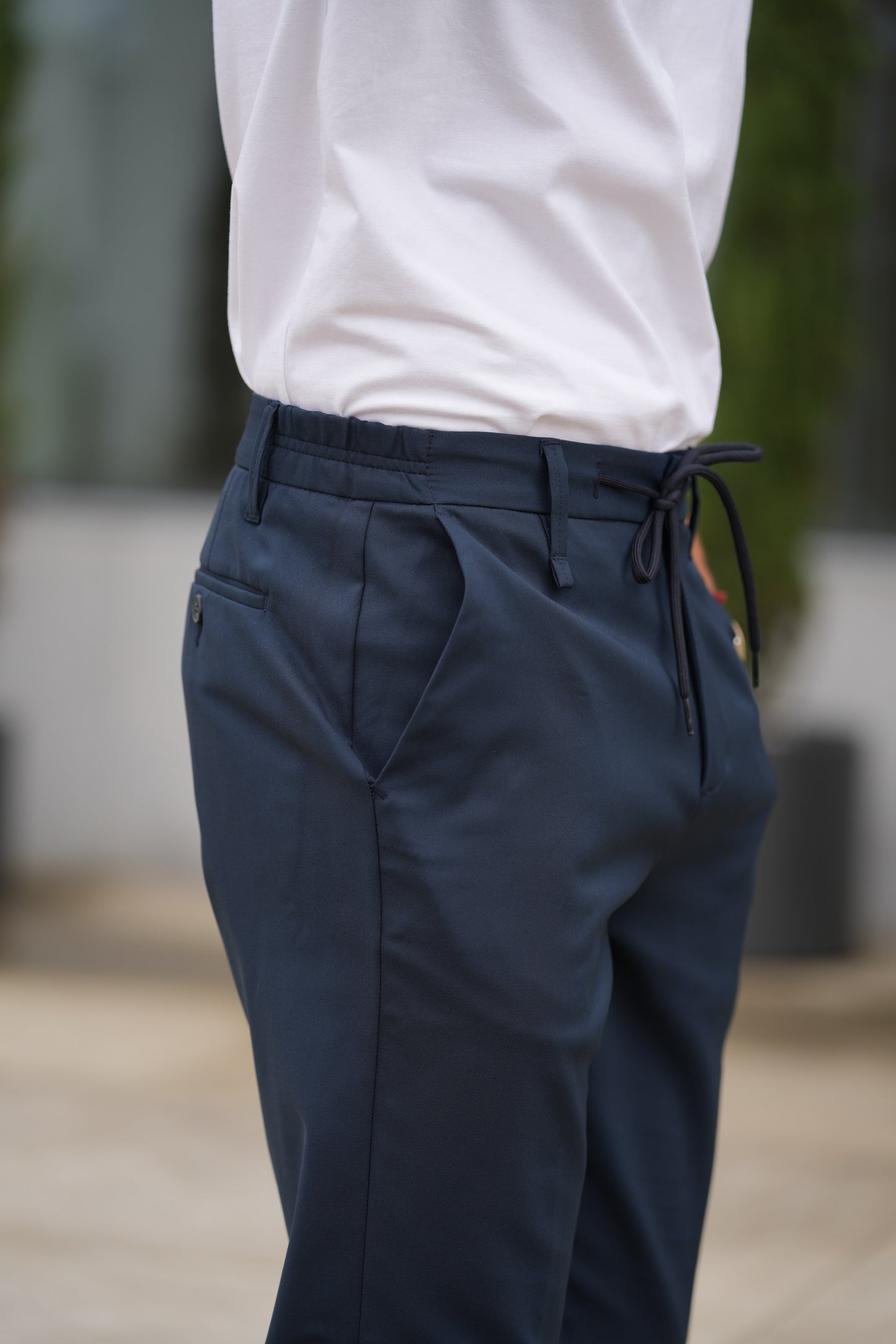 Calça Chino Azul Liu Jo FW25