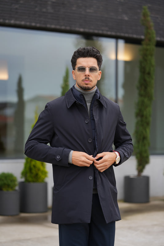 Gabardine Azul Marinha Imperial FW25