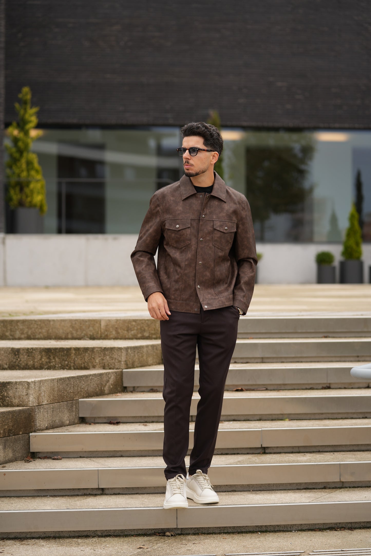 Casaco Pele Castanho Imperial FW25