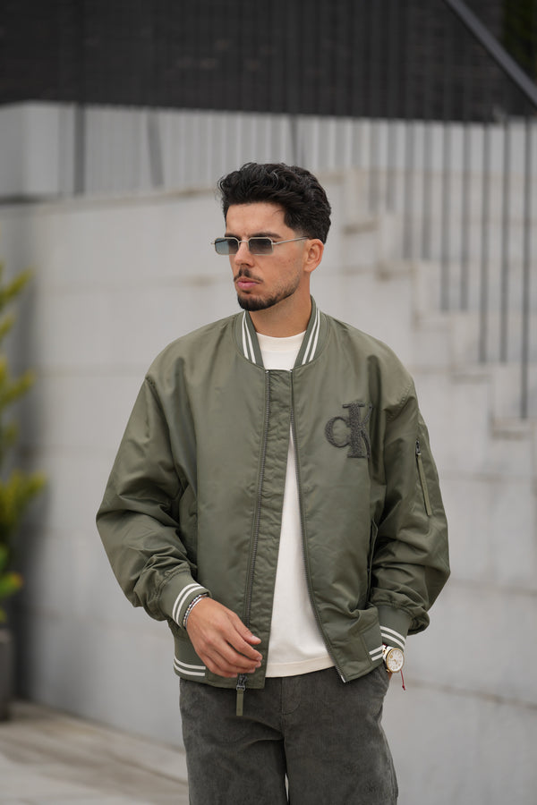 Casaco Bomber Verde Escuro Calvin Klein FW25