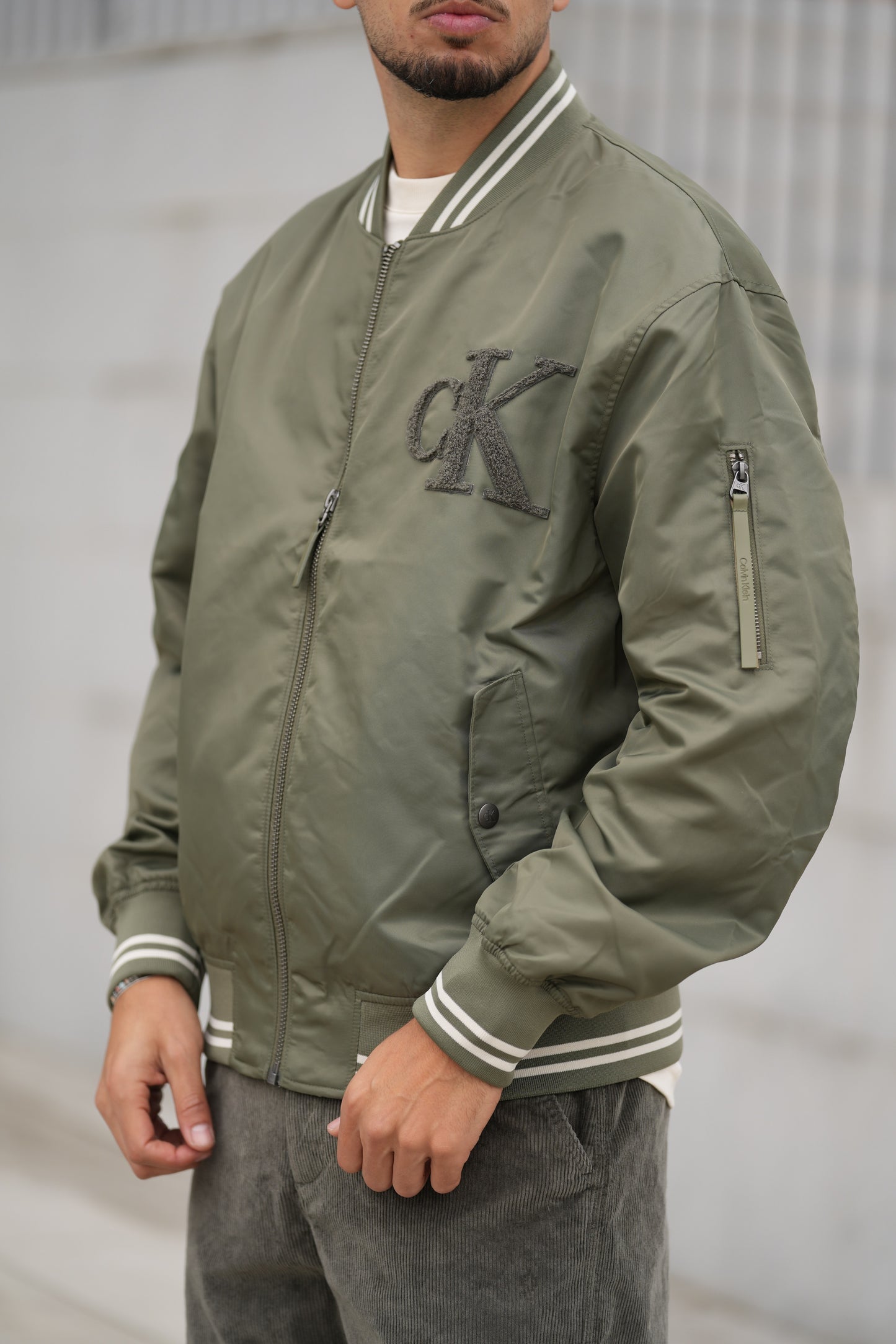 Casaco Bomber Verde Escuro Calvin Klein FW25