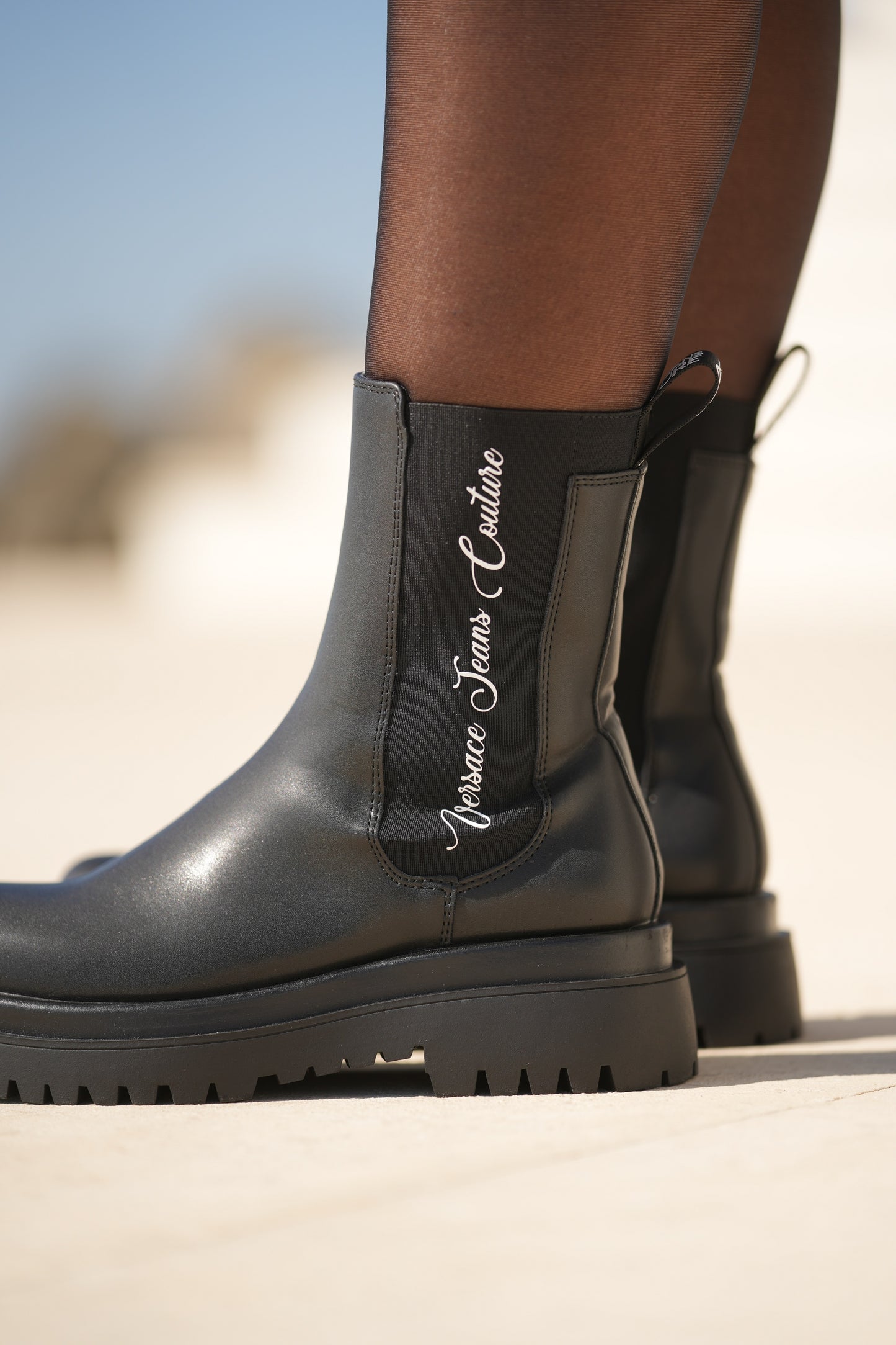 Botas Pretas Versace Jeans Couture FW25