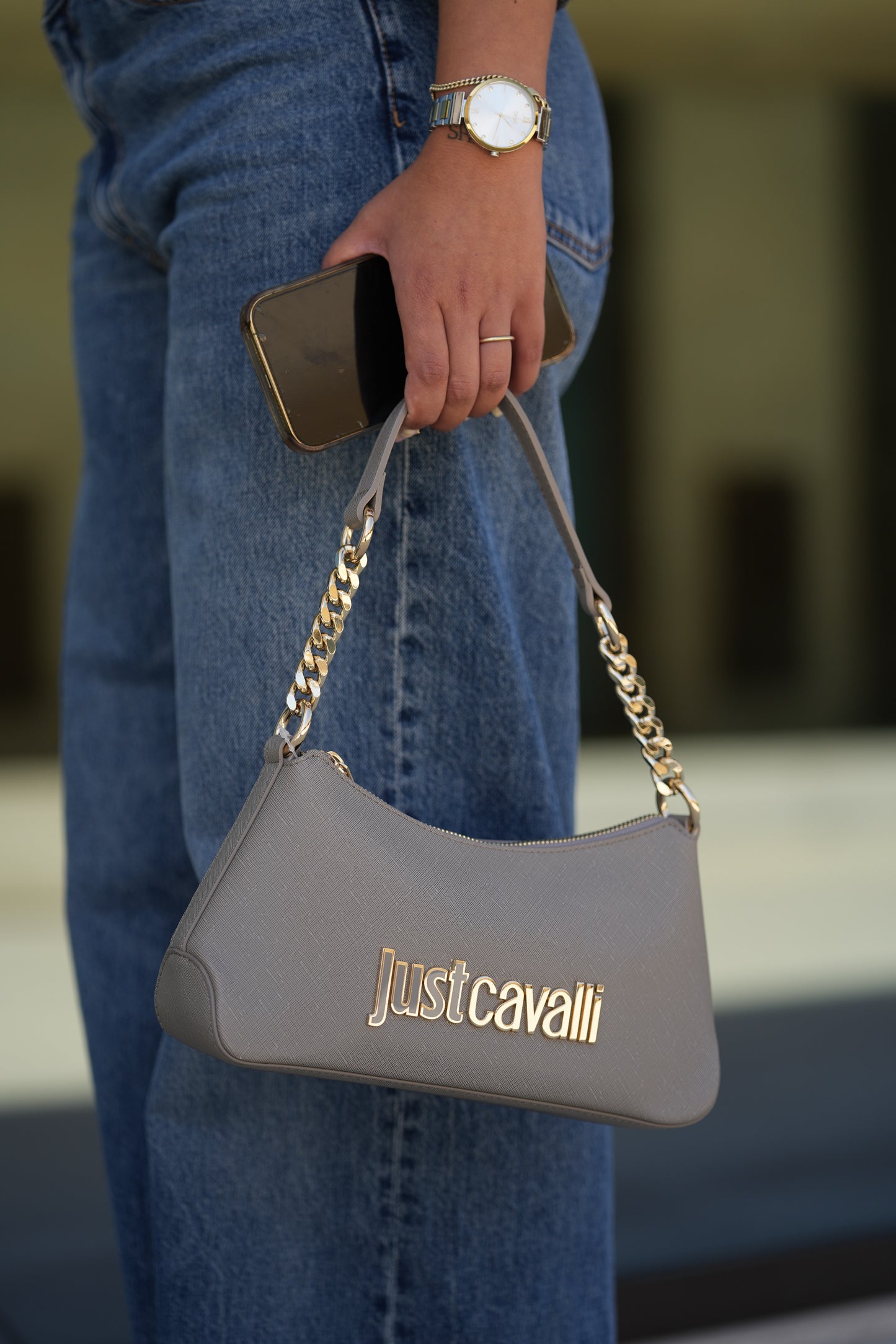 Mala Cinza Just Cavalli FW25