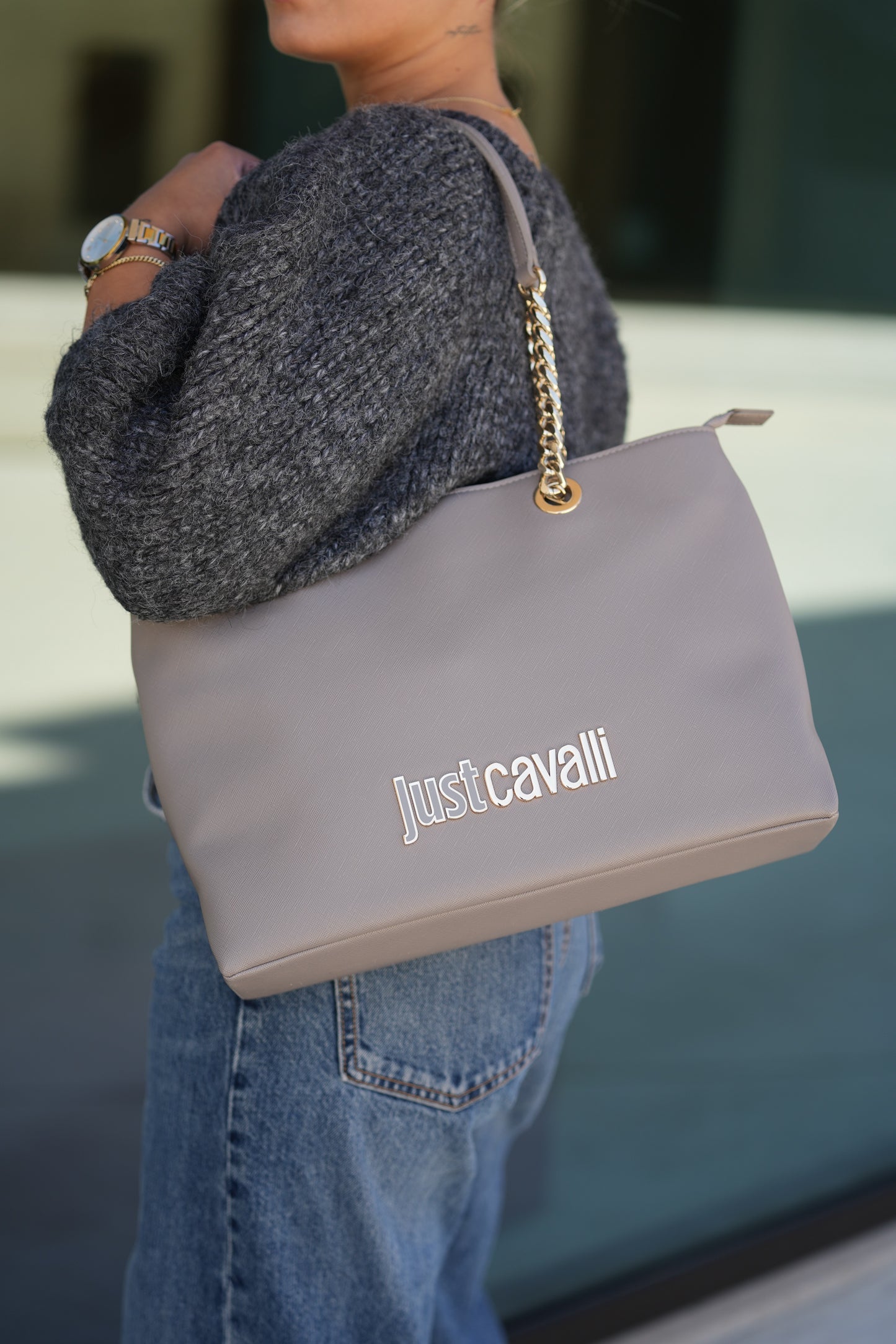 Mala Cinza Just Cavalli FW25