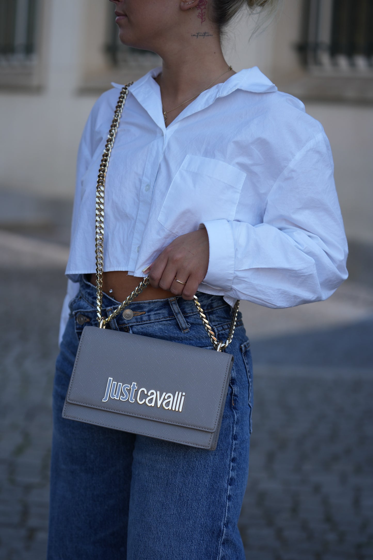 Mala Cinza Just Cavalli FW25