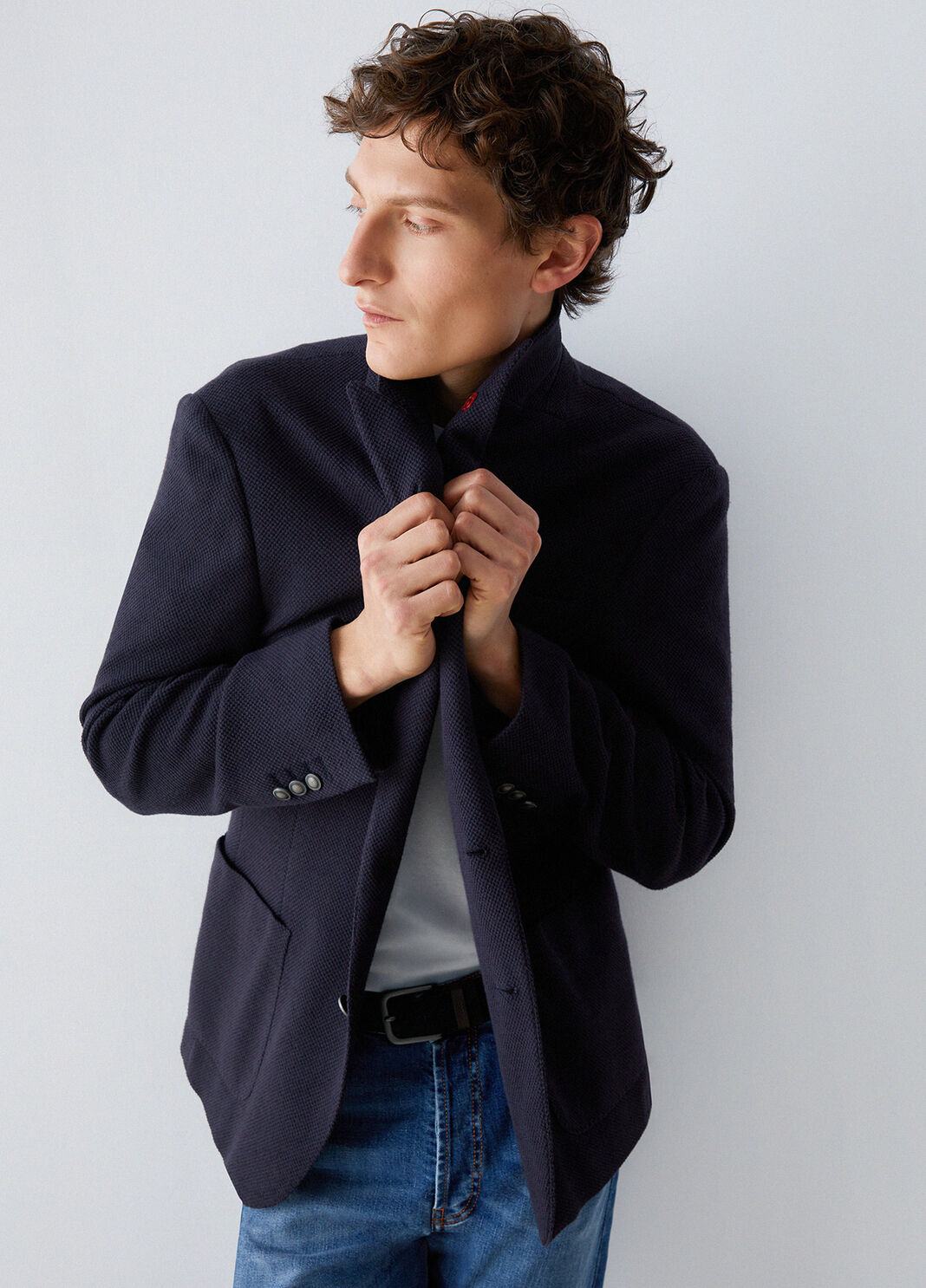 Blazer Liu Jo Malha Texturizada Azul-Marinho LIU JO