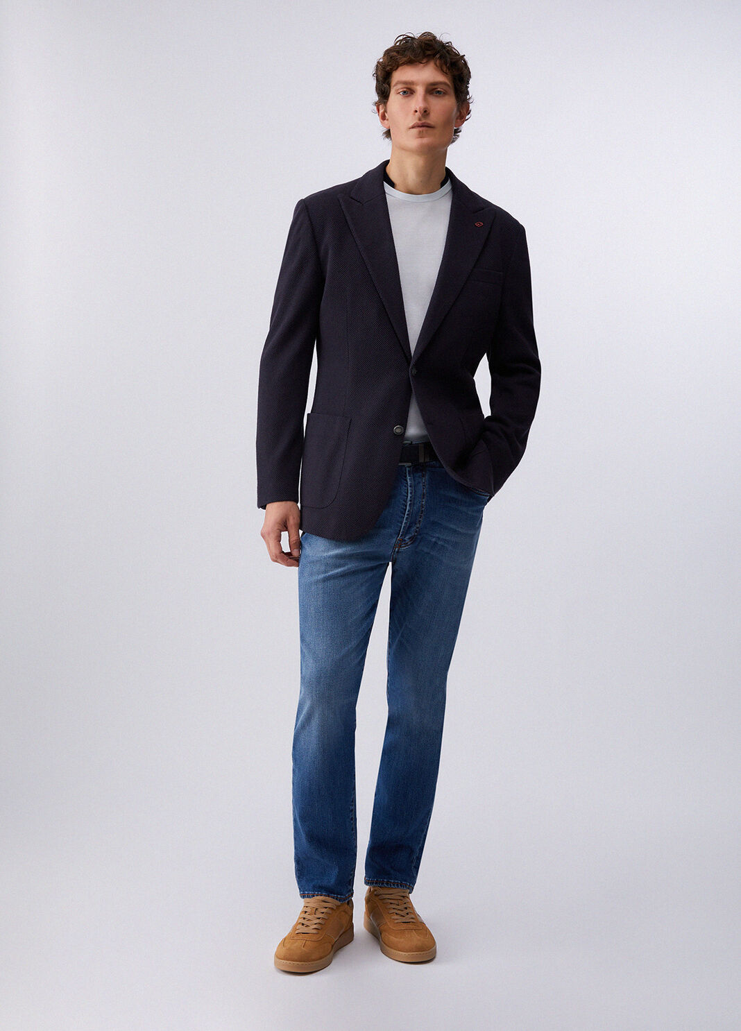 Blazer Liu Jo Malha Texturizada Azul-Marinho LIU JO
