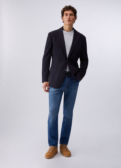 Blazer Liu Jo Malha Texturizada Azul-Marinho LIU JO