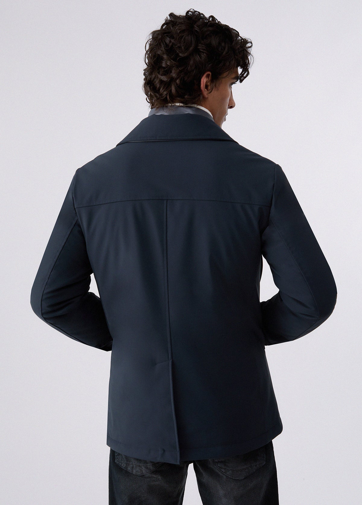 Casaco de Abotamento Duplo Calvin Klein Azul Calvin Klein