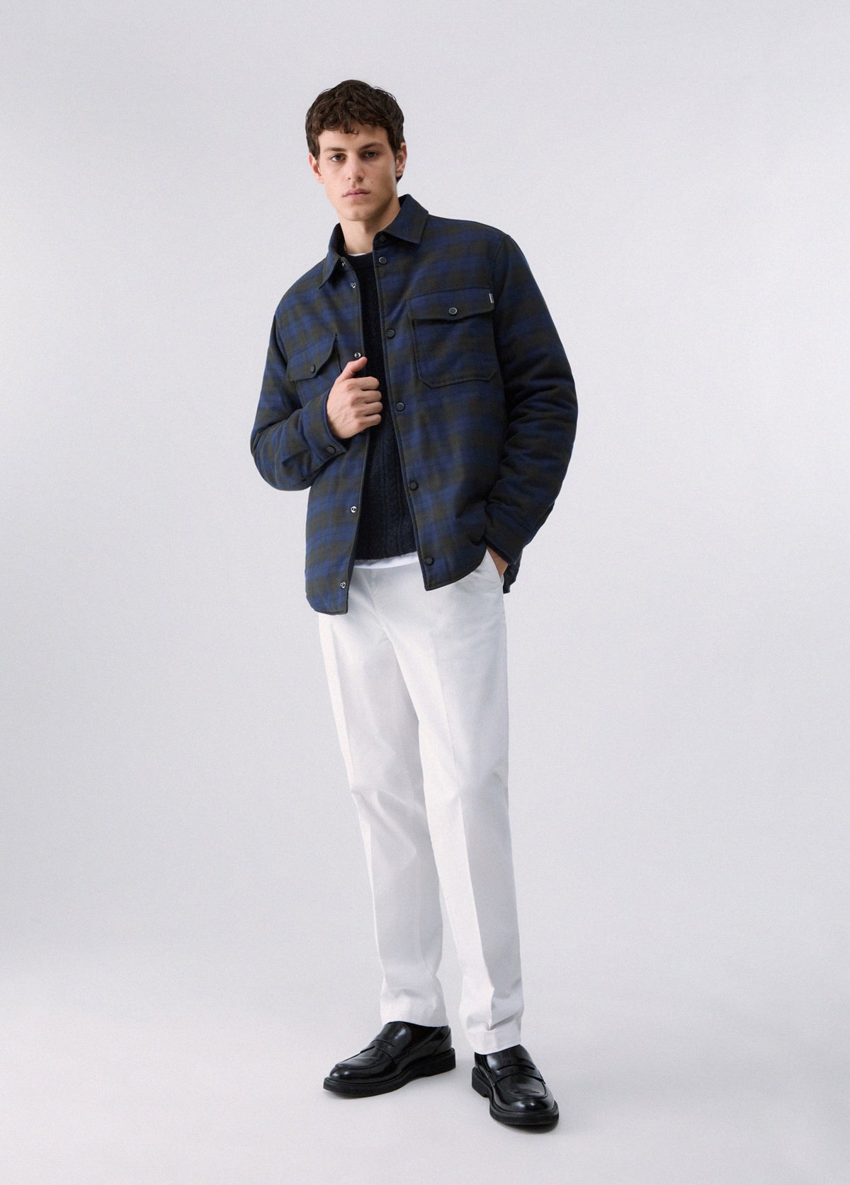 Sobrecamisa com Padrão Xadrez Liu Jo Azul LIU JO
