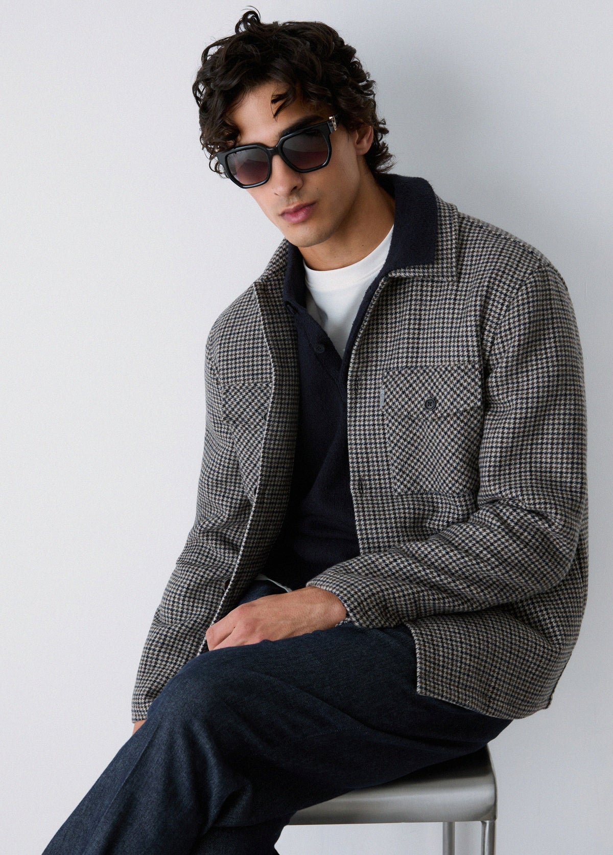 Sobrecamisa com Padrão Quadrangular Liu Jo Castanha LIU JO