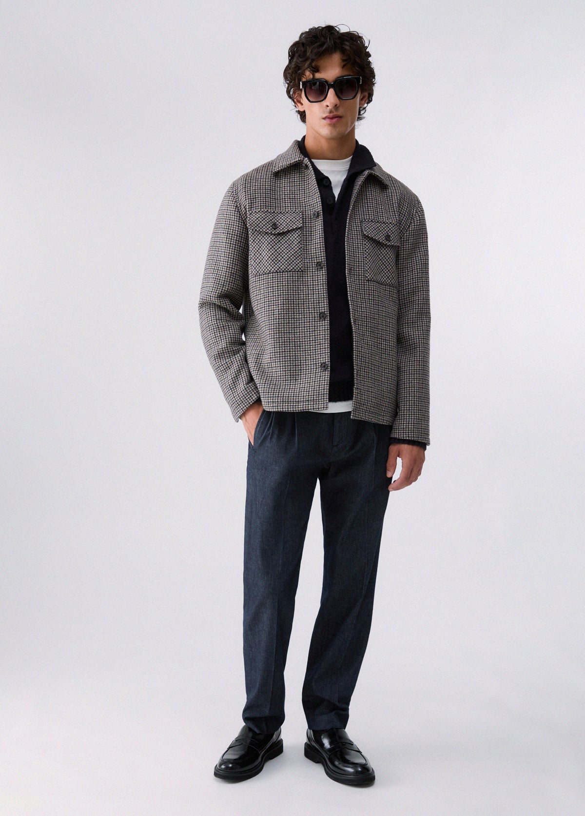 Sobrecamisa com Padrão Quadrangular Liu Jo Castanha LIU JO