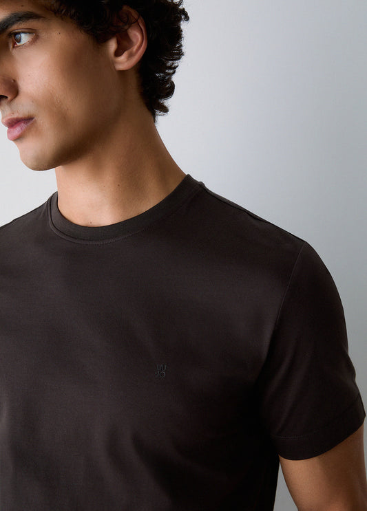 T-shirt Básica Liu Jo Castanha (sem imagem) LIU JO