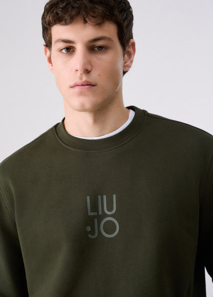 Sweatshirt Básica Liu Jo Verde LIU JO
