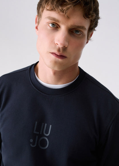 Sweatshirt Básica Liu Jo Azul LIU JO