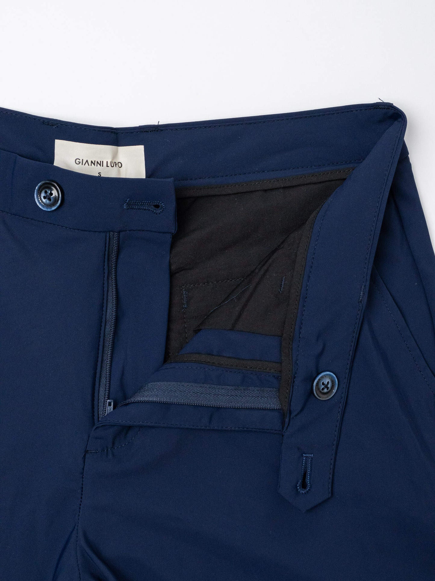 Calça Tecido Tecnico Azul Gianni Lupo SS26