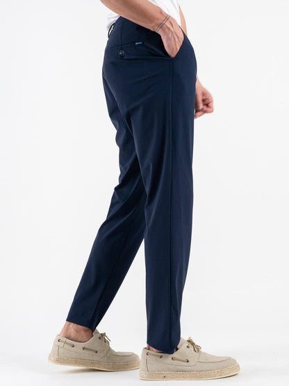 Calça de Tecido Tecnico Azul Gianni Lupo