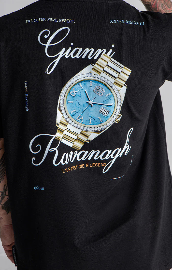 T-shirt Gianni Kavanagh Preta GKM006301 FW24