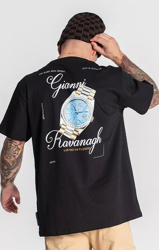 T-shirt Gianni Kavanagh Preta GKM006301 FW24