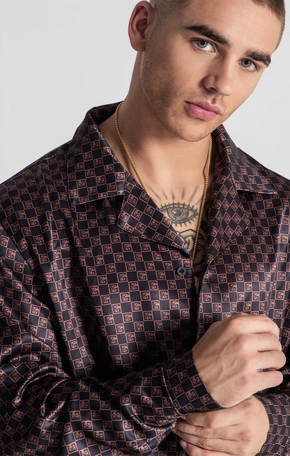 Camisa Gianni Kavanagh Castanha GKM006315 FW24 Gianni Kavanagh