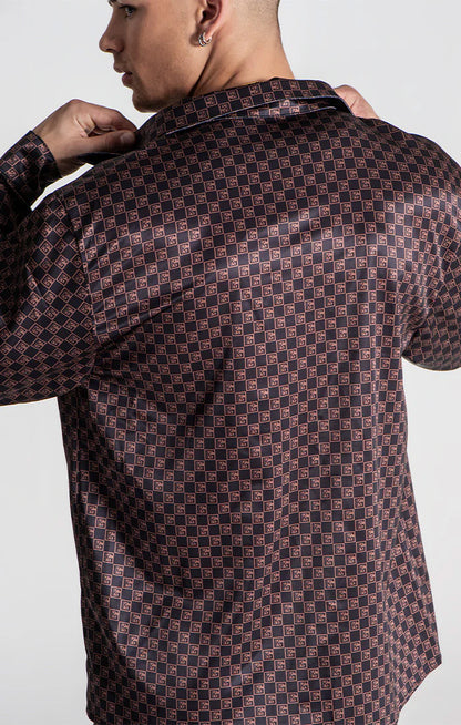 Camisa Gianni Kavanagh Castanha GKM006315 FW24 Gianni Kavanagh