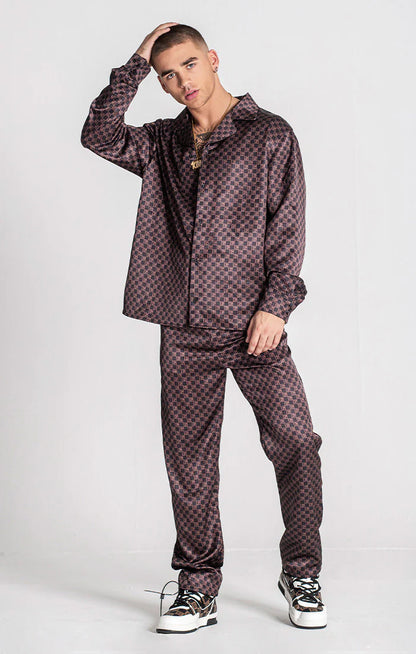 Conjunto Gianni Kavanagh Castanho GKM006315 FW24 Gianni Kavanagh