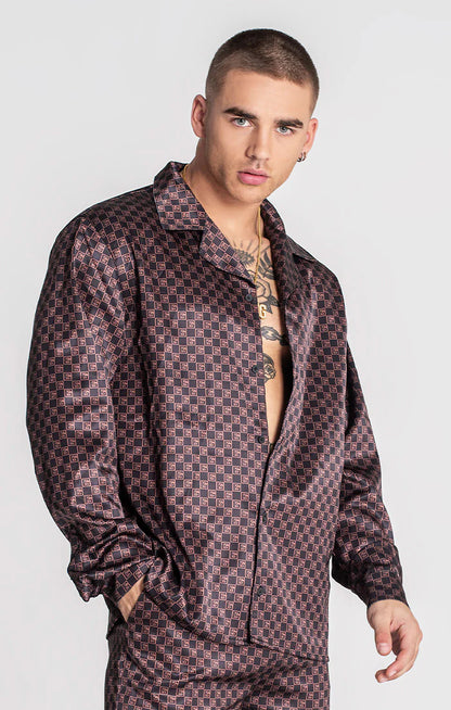 Camisa Gianni Kavanagh Castanha GKM006315 FW24 Gianni Kavanagh