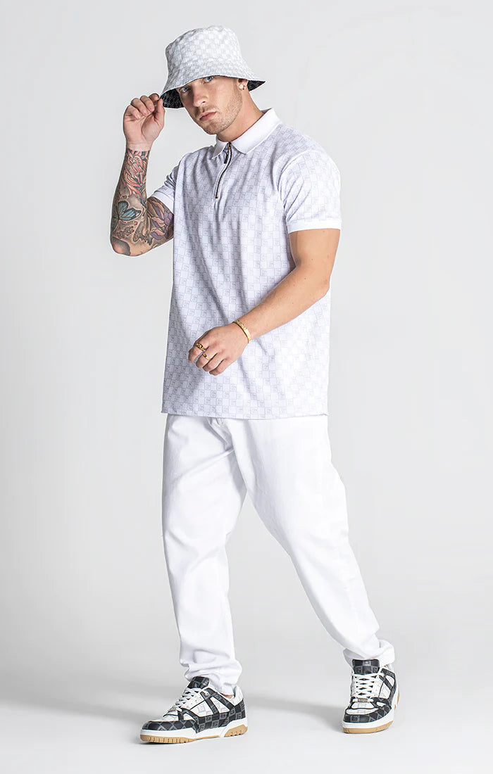 GIANNI KAVANAGH POLO COM FECHO BRANCO CLONE SS24