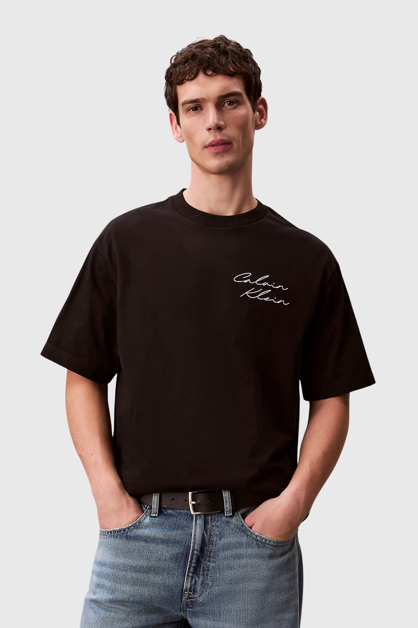 T-shirt Preta Calvin Klein SS26