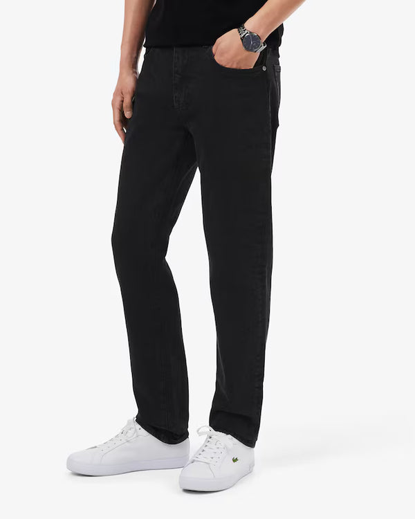 Calças de Ganga Slim-Fit Lacoste Preto