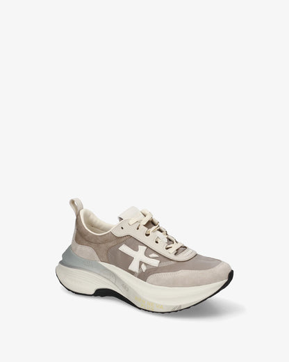 Sapatilhas Premiata Bege e Taupe Premiata W