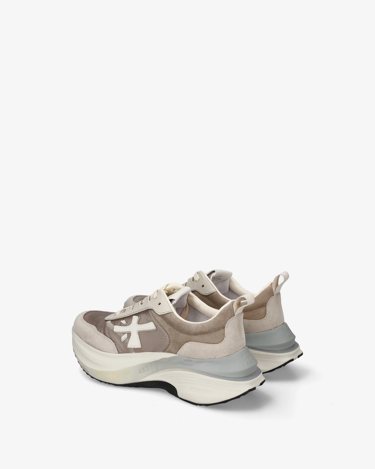 Sapatilhas Premiata Bege e Taupe Premiata W