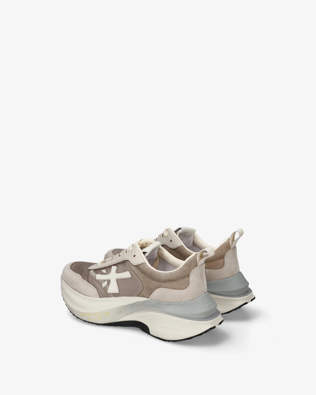 Sapatilhas Premiata Bege e Taupe Premiata W
