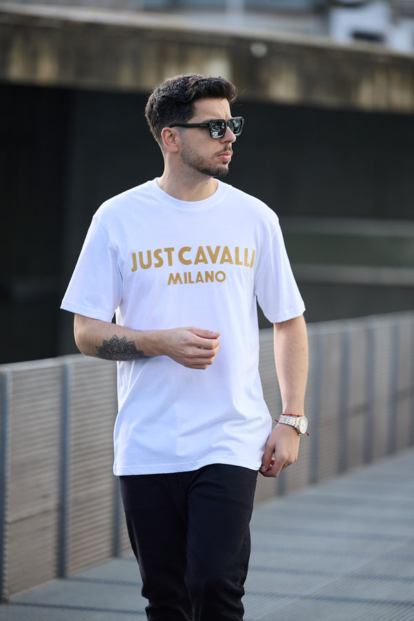 T-shirt branca Just Cavalli SS25