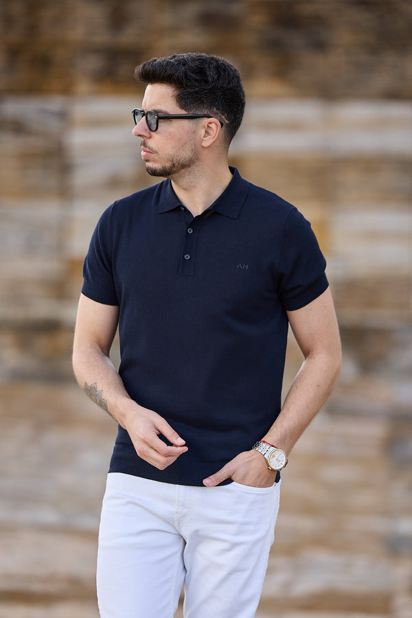Polo Azul Malha Antony Morato SS25