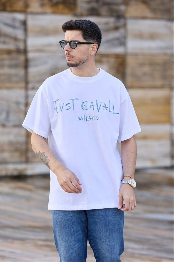 T-shirt Branca Just Cavalli SS25