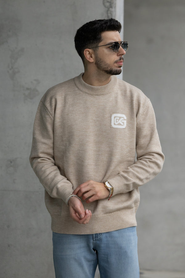 Camisola Malha bege Gianni Kavanagh FW24