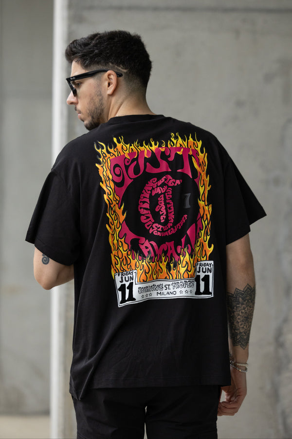 T-shirt Preta Just Cavalli SS25
