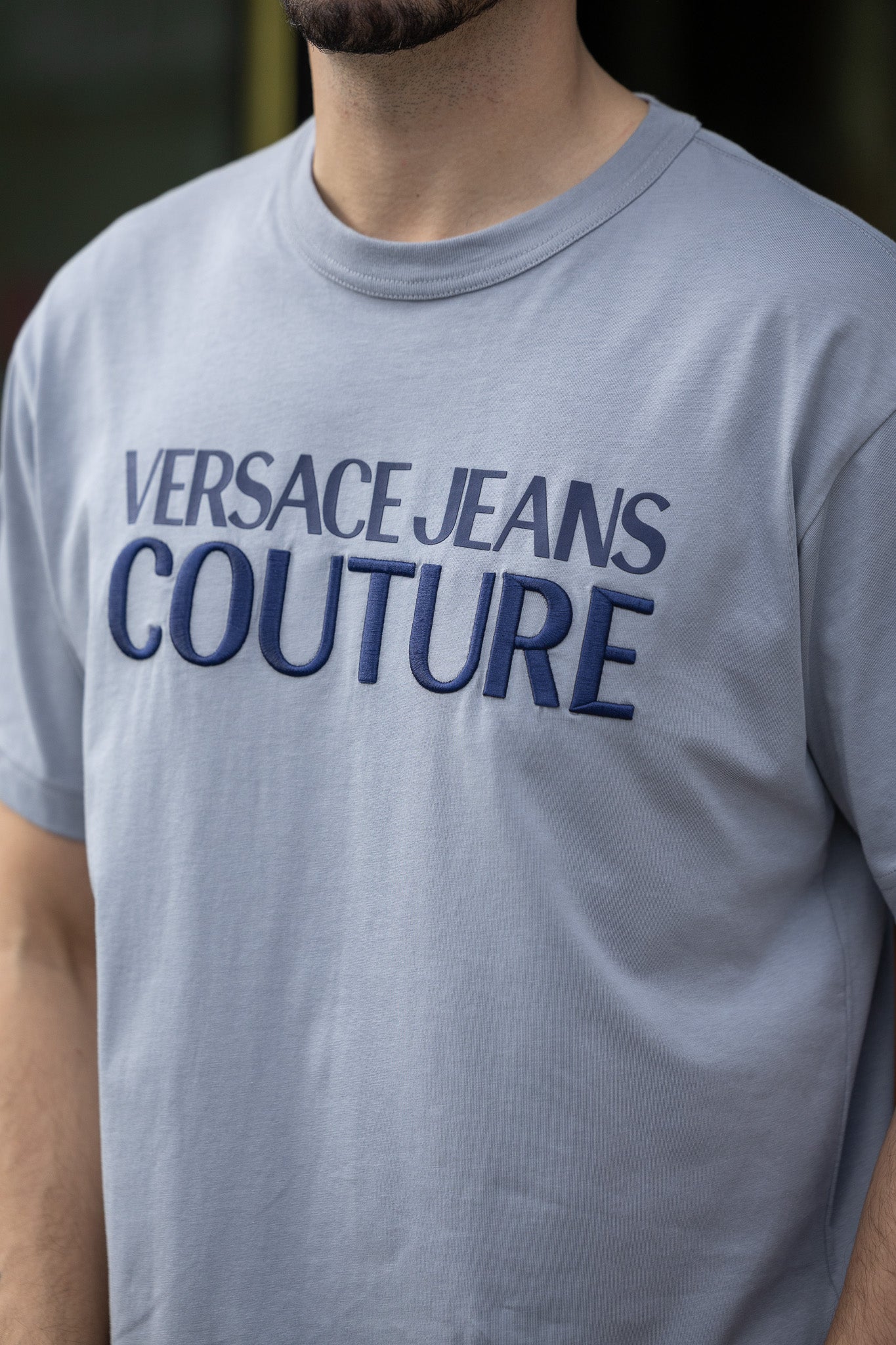 T-shirt Versace Jeans Couture Cinzenta 77GAHL03 FW24